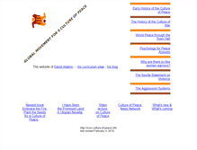 Tablet Screenshot of culture-of-peace.info